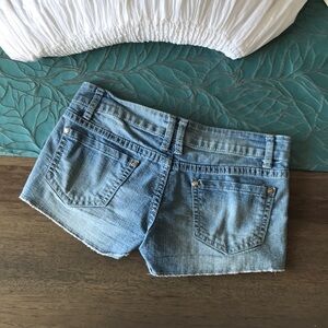 UK2LA Distressed Frayed Denim Cutoff Jean Shorts